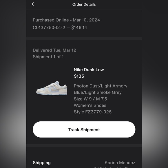 Nike Dunk Low - Photon Dust/Light Armory Blue/Light Smokey Grey W-9 M-7.5 - Picture 3 of 9